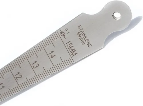 Miniatura 4 de 0.039-0.591 in/1/32-5/8 prueba de calibre de soldadura cónico inoxidable pulgada de inspección del soldador cubital pulgada y métrica para medir