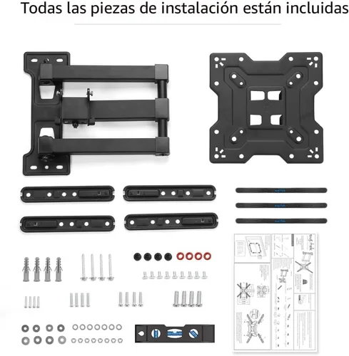 Miniatura 7 de Suptek Soporte de pared para TV con movimiento completo, giratorio e inclinable para la mayoría de televisores de 23 a 55 pulgadas, hasta 25 kg