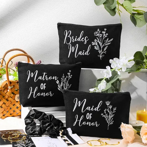 Miniatura 4 de 48 piezas de 8 juegos de regalos de propuesta de dama de honor, regalos a granel de boda Will You Be My Maid of Honor Matron of Honor, bolsas de Gris