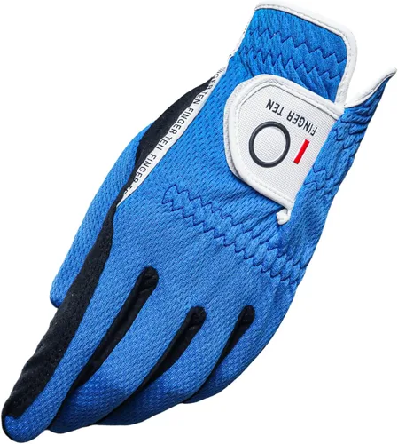 Miniatura 10 de FINGER TEN - Guantes de golf para hombre, agarre para lluvia, mano izquierda para diestros, 1 unidad, ajuste duradero para clima cálido, húmedo