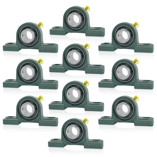 Miniatura 30 de 4 piezas de 10 mm Rodamiento con Brida Cojinete de Empuje o Descanso Montado KP000 Bloque de Rodamiento