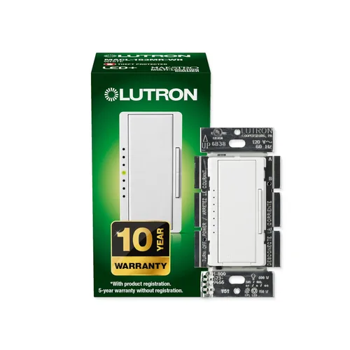 Miniatura 20 de Kit de interruptor regulador de intensidad Lutron Maestro LED+ para luces LED, halógenas e incandescentes regulables, 150W/3 vías o ubicaciones