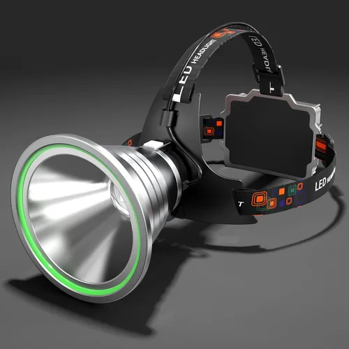 Miniatura 2 de Luces de Caza de Mapaches, Faro LED de Alta Potencia con Reflector, Linterna Frontal Impermeable Súper Brillante Recargable con Sensor de Movimiento
