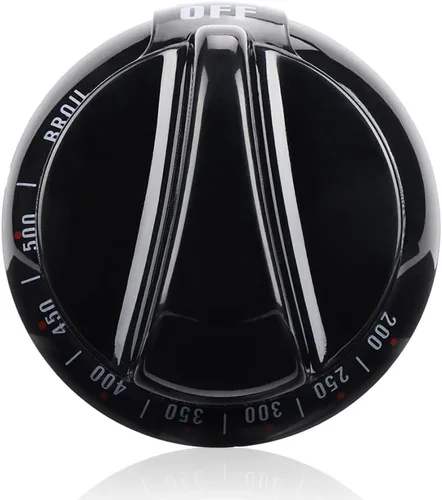 Pomo de estufa termostato WB03K10037 negro mejorado, pieza de repuesto para horno de gama GE y Hotpoint, reemplaza AP2014849, 242683, AH225986,