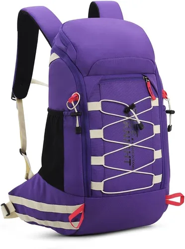 Miniatura 13 de Bseash Mochila impermeable de 40 L para senderismo y campamento con cubierta para lluvia, mochila de viaje para deportes al aire libre para esquí