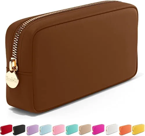 Miniatura 17 de Embla Bolsa de maquillaje de viaje para cosméticos y bolsa de artículos de tocador, bolsa de nailon con cremallera, lindo organizador de maquillaje