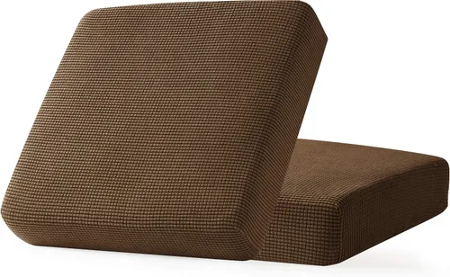 Miniatura 57 de CHUN YI - Funda elástica de cojín para sofá biplaza, funda de asiento de sofá con tela jacquard de elastano (mediana, color marfil blanco)