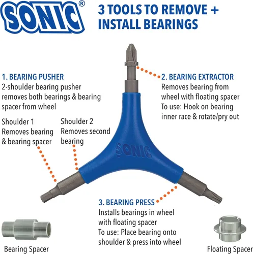 Miniatura 6 de Sonic Pro Patines en línea herramienta Azul