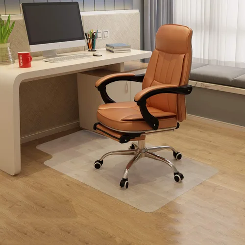 Miniatura 6 de Tapete para silla de oficina para suelo de madera dura, 48 x 30 pulgadas, alfombrilla de vinilo transparente para silla rodante, oficina y hogar