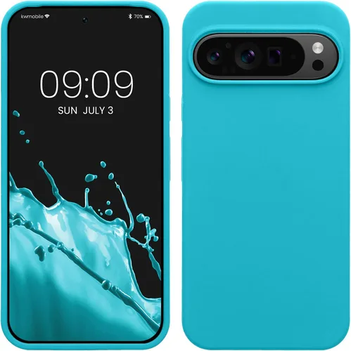 Miniatura 141 de kwmobile Funda Compatible con Google Pixel 6 Pro - Funda de Teléfono de Silicona TPU con Acabado Suave - Azul Caribe
