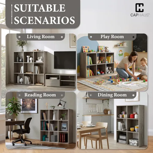 Miniatura 6 de CAPHAUS Estante organizador de almacenamiento resistente de 11 pulgadas, con borde exterior grueso, divisor de estante de almacenamiento con parte
