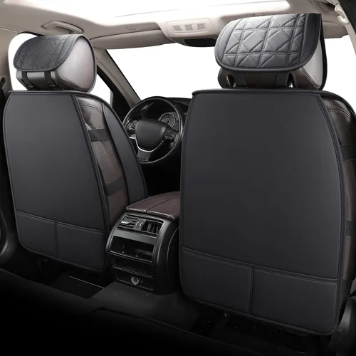 Miniatura 4 de YIERTAI Fundas de asientos de automóvil impermeables de piel sintética compatibles con Nissan Altima Hyundai Accent Mitsubishi Outlander Subaru