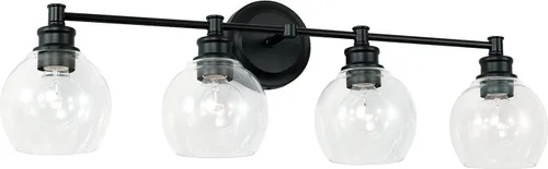 Miniatura 36 de Capital Lighting 621111PN-426 - Lámpara de pared de cristal transparente de mediados de siglo, 1 luz de 100 vatios, 10 pulgadas de alto x 6 pulgadas