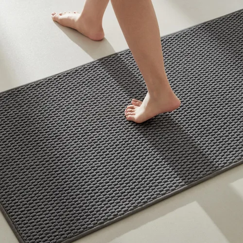 Miniatura 111 de TYUU Alfombras de Baño Antideslizantes Lavables, Tapete de Baño Súper Absorbente Delgado de Pila Baja para Secar Rápido, Alfombra de Baño Pequeña