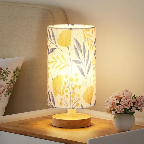 Miniatura 14 de Fenmzee Lámpara de mesa pequeña para dormitorio, control en línea, lámpara de noche con bombilla LED A15 de 3000 K, fácil montaje