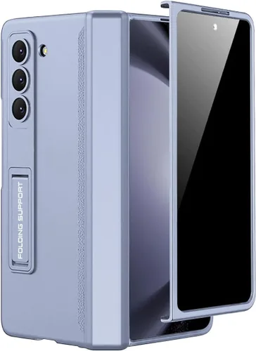Miniatura 19 de Miimall Funda para Samsung Galaxy Z Fold 5 con protector de pantalla de privacidad, soporte ajustable integrado y protección magnética de bisagra