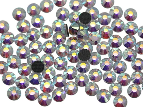 Miniatura 8 de Allstarco SS6 0.071 in Azul Aguamarina Y202 - Diamantes de imitación termoadhesivos de cristal DMC termoadhesivos para arte de uñas, set de calor
