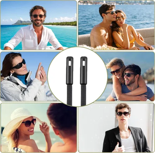 Miniatura 5 de CIATBYYJ 3 correas para lentes de sol, correas deportivas ajustables para gafas, correa universal para anteojos alrededor del cuello para mujeres