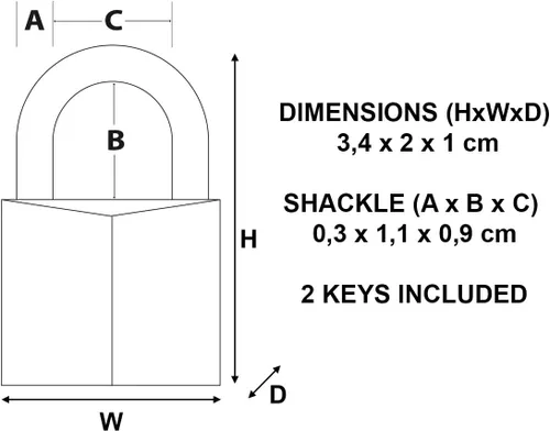 Miniatura 9 de Master Lock 120Q Candados anchos con llave, 3/4 pulgada, latón macizo, 4 unidades, 120Q