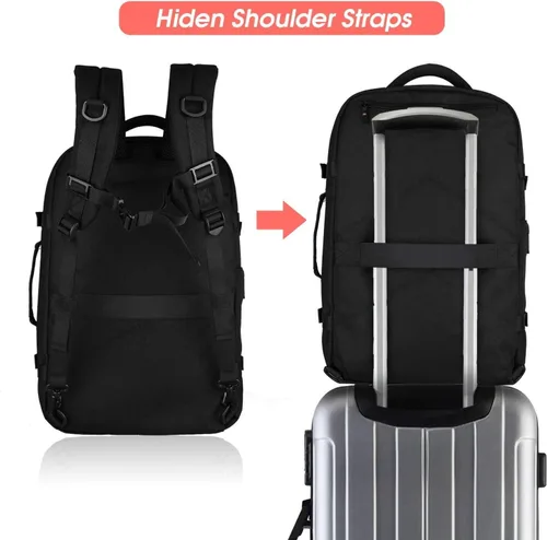 Miniatura 5 de Asenlin 40L - Mochila de viaje para mujeres y hombres, para laptop de 17 pulgadas, aprobada para vuelo, resistente al agua, mochila