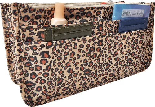 Miniatura 31 de Bolso de mano estilo cartera de Vercord para mujer con organizador incorporado, estampado bien definido, con manijas y cremallera, tamaño 2