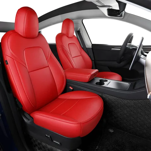 Miniatura 29 de Funda INCH EMPIRE para asiento de coche, ajuste personalizado para Tesla Model 3, protector de cojín de asiento de cuero sintético para 2017 2018
