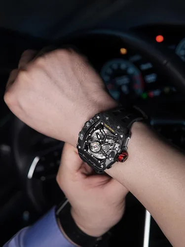 Miniatura 3 de TSAR BOMBA Relojes automáticos para hombre, 164.0 ft, impermeable, reloj mecánico japonés, reloj mecánico para hombre, movimiento Tonneau, caja