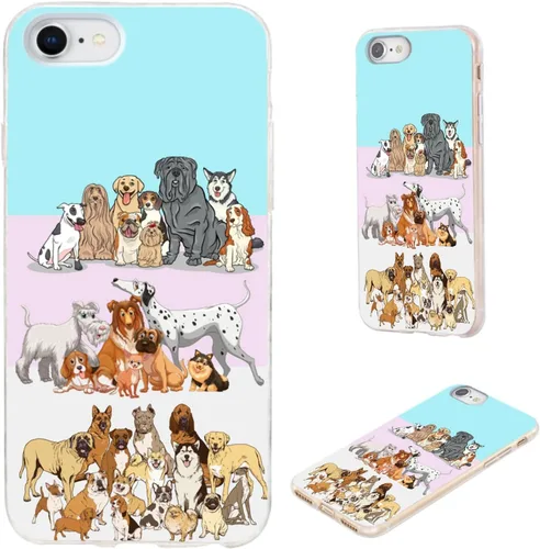 Miniatura 20 de Funda protectora completa delgada y suave de TPU transparente para iPhone SE 2022/2020, iPhone 8/7/6S/6 - Diseño de música divertida guitarra