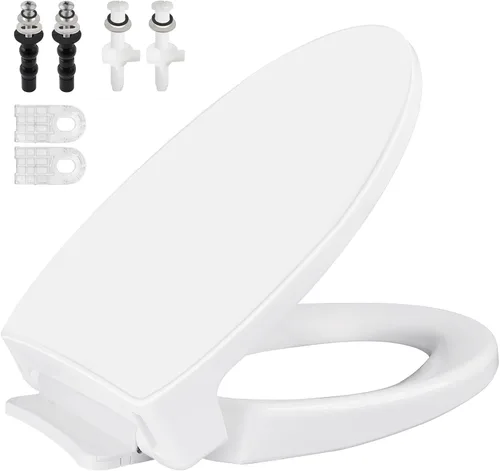 Reemplazo de asiento de inodoro SS114 Compatible con TOTO, asiento de inodoro alargado de cierre suave para SS113/SS154/SS204/SS214/SS224, asientos