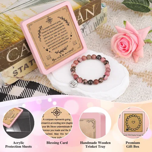 Miniatura 3 de Regalos de agradecimiento por jubilación para mamá, regalos de graduación para sobrina, hermana y amiga, pulsera curativa, regalos de condolencia