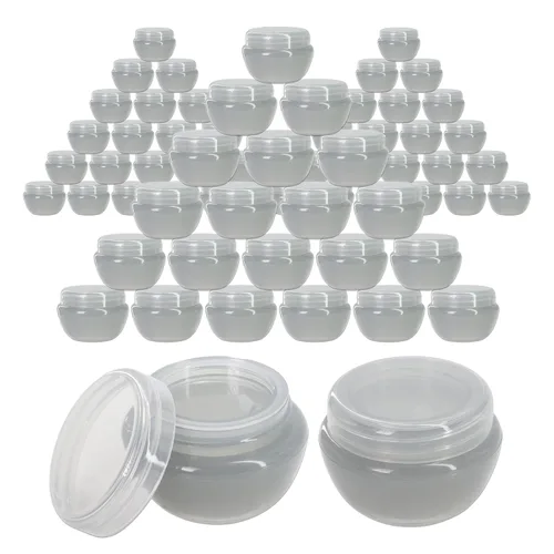 Miniatura 21 de Beauticom - Frascos (0.35 oz / 0.3 fl oz) esmerilados con revestimiento interior para guardar exfoliantes, aceites, ungüentos, cremas, lociones