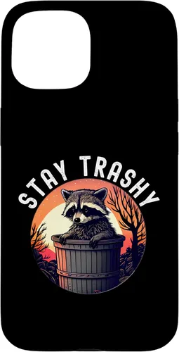 Miniatura 6 de iPhone 16 Stay Trashy Funny Raccoon Case
