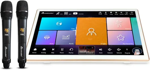 Inandonkod - Máquina de karaoke 2025, control de aplicación de teléfono con pantalla táctil de 18.5 pulgadas, canciones de descarga gratuita en la