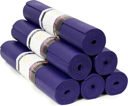 Voyage - Tapete de yoga a granel, paquete de 6, 72 x 24 pulgadas, esterillas de yoga profesionales para estudio y gimnasio, 0.197 in de grosor,