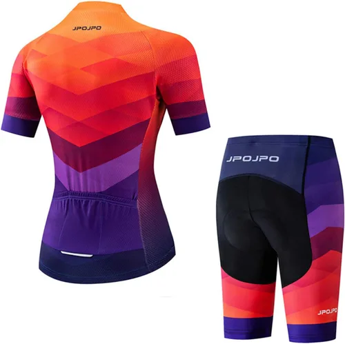 Miniatura 35 de Hotlion Conjuntos de camisetas de ciclismo para mujer, ropa de ciclismo de verano, trajes de bicicleta de carretera, ropa de ciclismo de manga corta