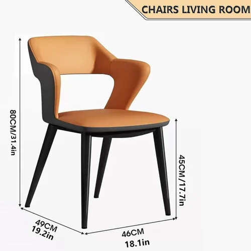 Miniatura 2 de Juego de sillas de comedor, silla decorativa de tela impermeable transpirable con marco resistente, sillas de acento con respaldo alto para oficina