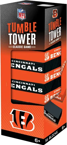 Miniatura 4 de MasterPieces Día del juego - NFL San Francisco 49ers - Torre de caída con licencia oficial, bloques de madera real