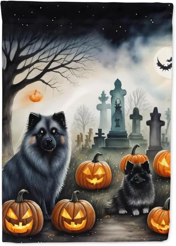 Miniatura 28 de Caroline's Treasures DAC2011GF - Bandera decorativa para jardín de Halloween con diseño de beagle para jardín, jardín, jardín, jardín, multicolor
