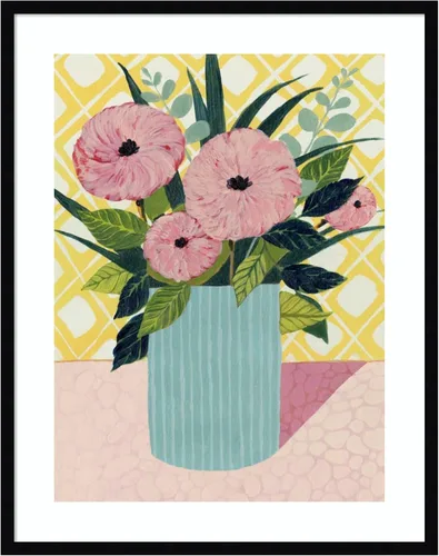 Miniatura 13 de Amanti Art Framed Wall Art Print 44x36 Retro Bouquet I by Grace Popp, Flowers Wall Art, Modern Contemporary Decor, X-Large Poster Painting Artwork