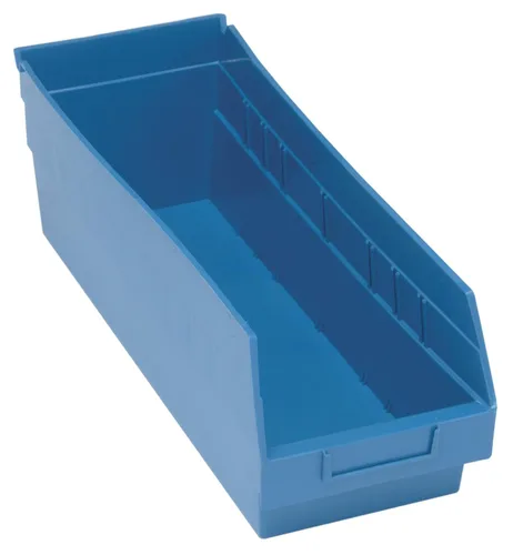 Quantum Storage QSB204BL - Paquete de 20 contenedores de almacenamiento de plástico colgantes de 6 pulgadas, 17-7/8 pulgadas x 6-5/8 x 6 pulgadas,