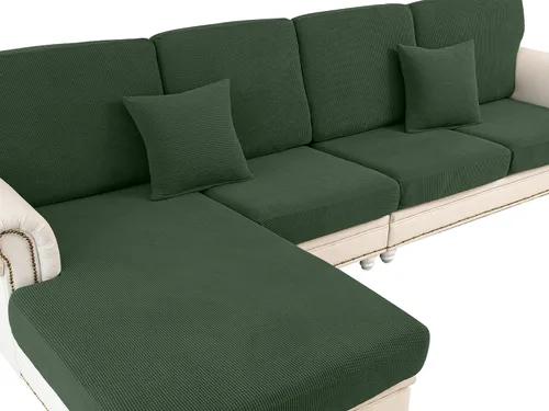 Miniatura 10 de LA MEACK - Fundas para cojines de sofá, funda para cojín de asiento, funda elástica para sofá, fundas separadas para sofá seccional, protector