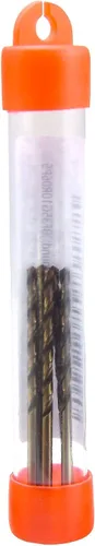 Miniatura 5 de MAXTOOL No.21 5pcs Idéntico Jobber Longitud Taladros Diámetro 0.159 "HSS M35 Cobalt Twist Brocas Calibre Alambre Numerado Oro Recto Taladros