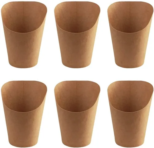 Miniatura 5 de KINGZHUO 50 unidades de papas fritas de 14 onzas, tazas de charcutería, desechables, para llevar, para fiestas, hornear, gofres, cajas de palomitas