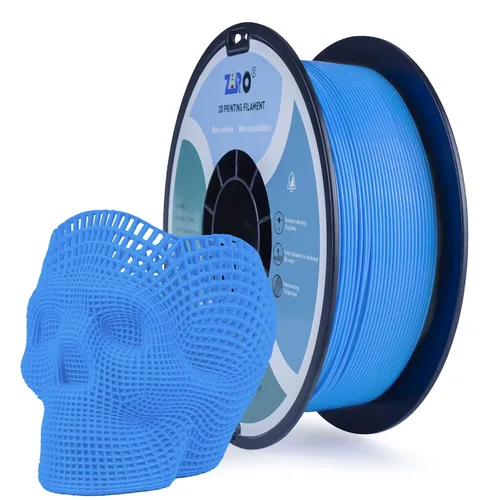 ZIRO Filamento PLA fluorescente de 0.069 pulgadas, luminoso solo por luz UV, filamento de impresora 3D de efecto brillante, carrete de 2.2 libras,