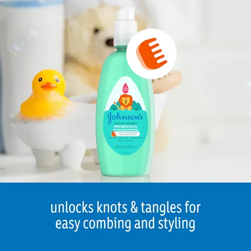 Miniatura 5 de Johnson's No More Tangles - Spray desenredante para niños pequeños y niños para desenredar nudos en el cabello, hipoalergénico y sin parabenos