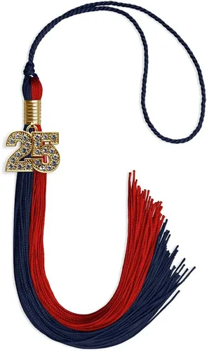 Miniatura 215 de Endea Graduation Borla de doble color con dije dorado (negro/oro brillante, 2022)