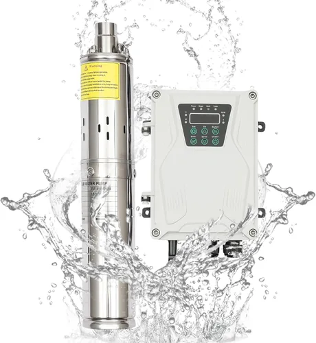 Miniatura 2 de Bomba sumergible solar de pozo profundo de 3 pulgadas, 24 V, 270 W, bomba de agua solar sumergible de acero inoxidable para riego agrícola + kit