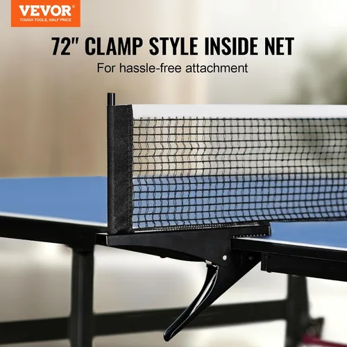 Miniatura 2 de VEVOR Mesa de ping pong, juego de tenis de mesa profesional, mesa de tenis de mesa portátil de MDF para interiores, mesa de ping pong plegable