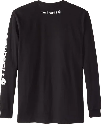 Miniatura 2 de Carhartt Camiseta resistente de manga larga con logotipo ajuste holgado para hombre