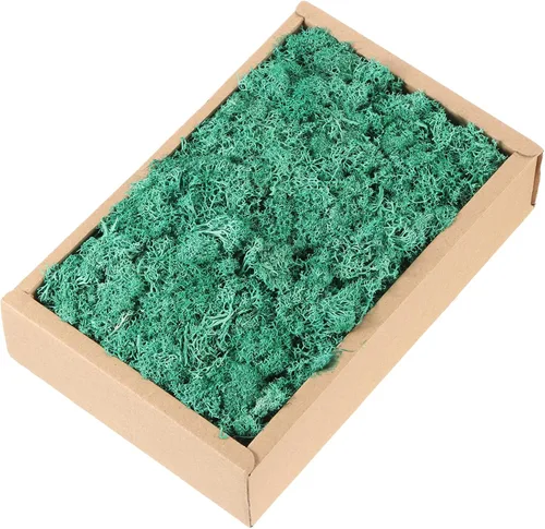 Miniatura 12 de MECCANIXITY Musgo de reno preservado de 7.8 onzas, musgo artificial decorativo negro para plantas en maceta, manualidades de interiores, centros